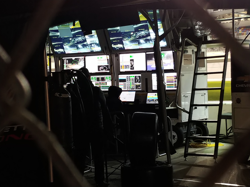 Pit wall for one of the Cadys